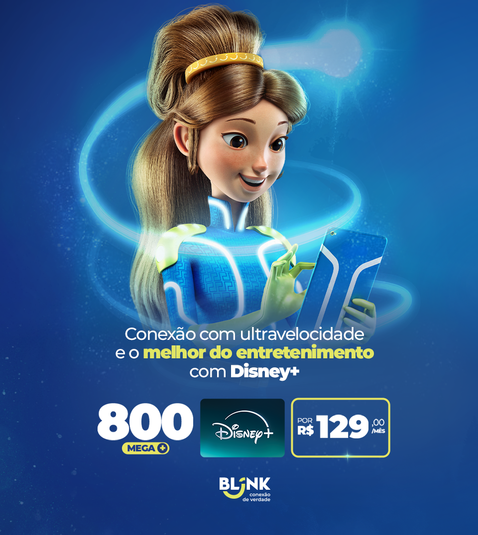 Plano 800 Mega com Disney+ por 129,00